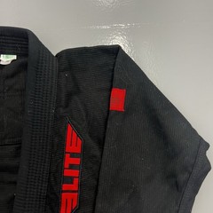 Elite Gi Adults C2 Black Red Marital Arts Uniform Top BBJ Polyester Blend