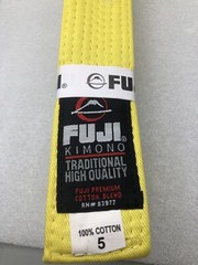 FUJI Kimono Traditional High Quality Built Yellow 5 RN # 83977 *READ