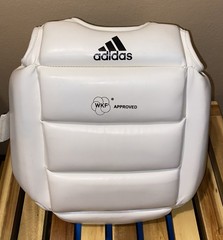 Adidas WKF Kids Karate Chest Protector Size XXS White