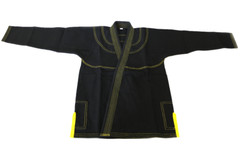 Martial Sports Brazilian Jiu Jitsu Gi Uniform Black/Yellow, Free Belt, Free Ship