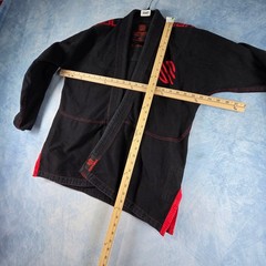 Sanabul Essentials BJJ Gi Jacket Black Red A1 Ultra Light Pearl Weave Kimono Top