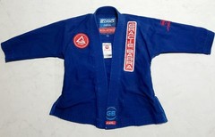Gracie Barra Storm Kimonos Gi Jiu Jistu Blue Kids Size Y2 EUC UFC MMA Top