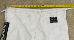 Mens Vulkan The Real Jiu Jitsu White Top Pro A0 Fight Wear Cotton Jacket & Pants
