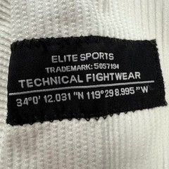 Elite Sports BJJ Gi Jacket White Technical Fightwear Size C1 with White Belt