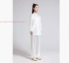 Unisex Adult Chinese Traditional Tai Chi Uniform Satin Kung Fu martial arts Suit