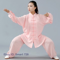 Unisex Chinese Tai Chi Suit Kung Fu Shirt+Pants Wushu Uniform Martial Art Loose