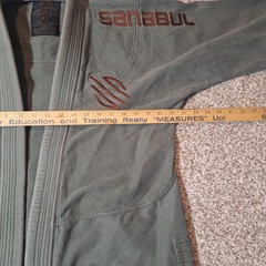 Sanabul Essentials GI Olive Green Jiu Jitsu Uniform (Jacket ONLY) Size A2