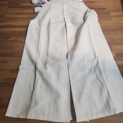 Japanese Kendo Hakama Pants Kimono Bulldog White Size 19 Kids Uniform