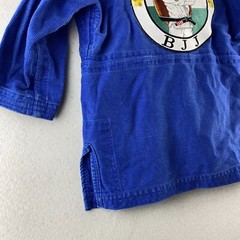 Hayabusa BJJ Gi Youth Blue Jiu Jitsu Yuushi Thick Heavy Duty Thread Jacket