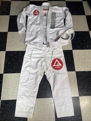 Gracie Barra GB1 Edition Kimono White Set Top, Pants & Belt Size A1 Jiu-Jitsu