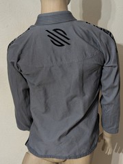 Sanabul Essential BJJ Gi Kimono Top for Men Brazilian Jiu Jitsu Gi Size A1 Grey