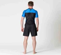 Fuji Sports IBJJF Ranked BJJ Jiu Jitsu Short Sleeve SS Rashguard – Blue