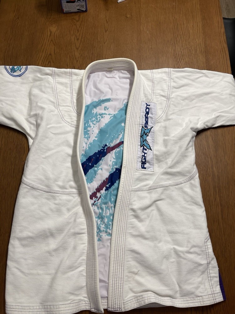 Fight Ready Brazilian Jiu-Jitsu Gi White Blue Purple Kimono Jacket & Pants Set