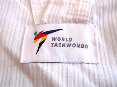 MOOTO MTX Uniform World Taekwondo 120 3XS Las Vegas Yang Masters Center White