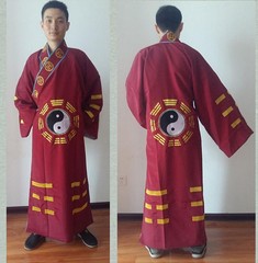 New Wudang Taoist Robe Wushu Kung Fu Tai Chi Morning exercise Uniform with Hat