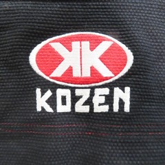 Kozen Official Jiu Jitsu Unisex A3 Black Red Kimono Standard Fighter Embroidered