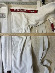 Koral Fight Co A1 White 100% Cotton Brazilian Jiu-Jitsu Top A3 Pants, Manto Belt