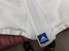 MENS USED ADIDAS JUI JITSU WHITE COTTON GI PANTS BJJ SET SIZE A2