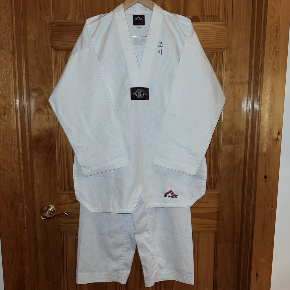 US Tae Kwon Do Center Dobok Size 4 White Top & Bottom
