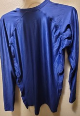Fuji Sports Baseline IBJJF Ranked BJJ Jiu Jitsu Long Sleeve LS Rashguard – Blue