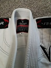 VECTOR SPORTS Attila Series PREMIUM FIGHT GEAR White BRAZILIAN JIU JITSU K1 C18