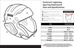Proforce Lightning Karate/Martial Arts Sparring Headgear Blue Medium