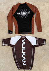 2 Vulkan Jiu Jitsu Flight Wear Tops Shirts – Size Small & US 8