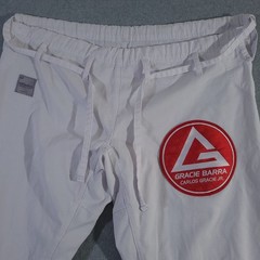 Gracie Barra Pants Womens F5 White Equipe Edition Jiu Jitsu Athleta Belted Sport