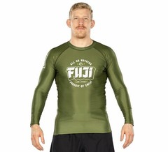 Fuji Bam Bam MMA BJJ Jiu Jitsu LongSleeve Long Sleeve LS Rashguard – Green
