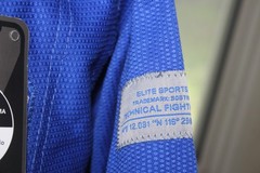 NWT ELITE Martial Arts F2 Blue MMA Judo Muay Thai Set Top Pants gis uniform