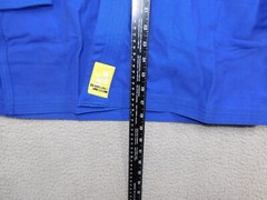 Wasuru Budo hybrid Karate/Jiu-Jitsu Blue Uniform Size 1 100% Cotton Reinforced