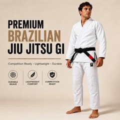 Sleeveless White Brazilian Jiu Jitsu BJJ Gi – Lightweight martial arts Uniform