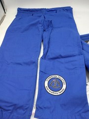 Symmetry Jiu-Jitsu Kids Gi Uniform Set Small A1 Blue 450 GSM White Belt New