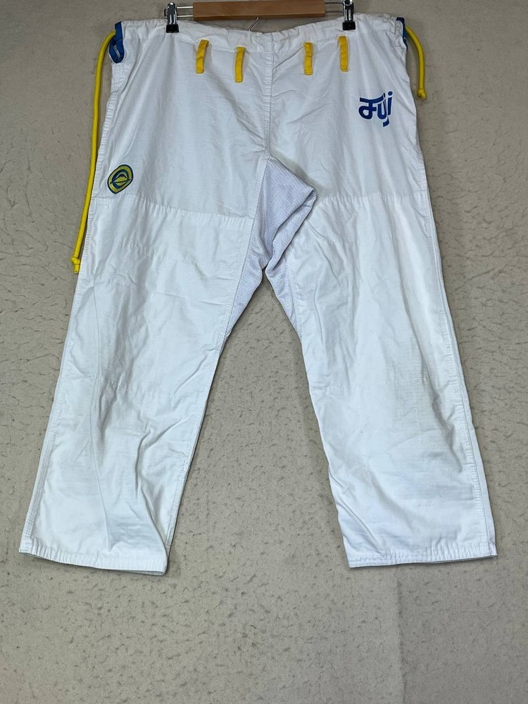 Fuji Suparaito Kimono Pants Only A3 White GI MMA Karate Belted