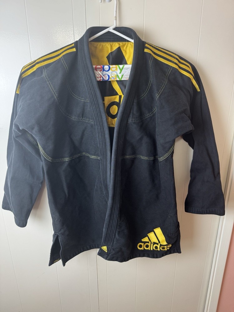 Adidas BJJ Brazilian Jiu Jitsu Gi-A5-Excellent Condition Black/Yellow