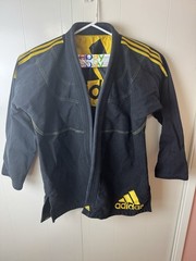 Adidas BJJ Brazilian Jiu Jitsu Gi-A5-Excellent Condition Black/Yellow