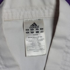 Adidas Gi Top Shirt World Taekwondo Federation Uniform 140cm White