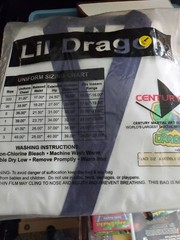 Lil Dragon Karate Martial Arts Uniform Century Size 1 (8-10) NEW Shirt Pants Set