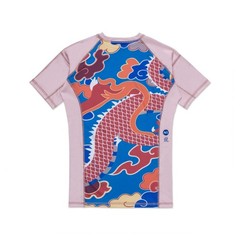 Albino and Preto Year of the Dragon Rash Guard SS Short Bjj No Gi Uniform Kimono