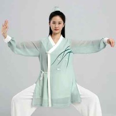 Tai Chi Clothes Wushu Clothes Kung Fu Clothes Martial Art Uniform light green
