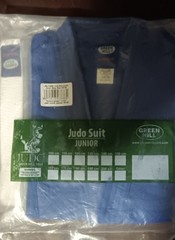 Greenhill Hill Blue Judo Suit W/Belt 100% Cotton Size 120cm Made In Pakistan