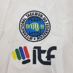 TOP TEN Taekwondo Uniform ITF Approved Size XL 200cm TKD White Mod. 16791-1
