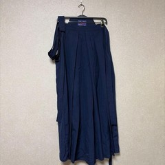 Japanese Kendo Hakama Pants Kimono Toray Tetrex Dark Blue Used Uniform