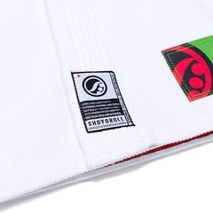 BJJ Gi Shoyoroll Rasta Competitor White JIU JITSU Kimono 450GSM With Bag