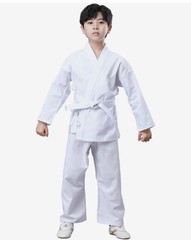 Bold Look 8.5 oz Super-Middleweight Karate Uniform White Little Kids Size 000