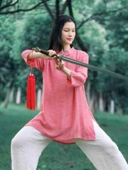 Kung Fu Shirts Wing Chun Training Vintage Sport Tops Martial Arts Taichi Uniform