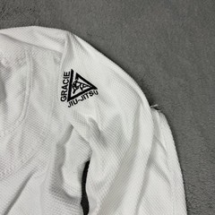 Gracie Barra Jiu-Jitsu Official Gi Set Mens Size 6/190 White BJJ Cotton Martial