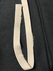 Taekwondo Uniform White Fabric Top Pants Belt Adult Black Belt Institute Size 7