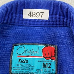 Koral Fight Co BJJ Gi Jacket Size M2 Blue Heavyweight Performance Utility Cotton