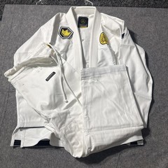 Gracie Humaita Jiu Jitsu Gi Kingz Base 2.0 White A5 With Belt Pants Uniform Men